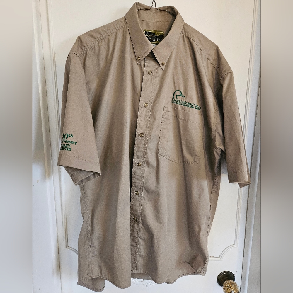 Vintage Ducks Unlimited Canada Short Sleeve Button-Up Shirt